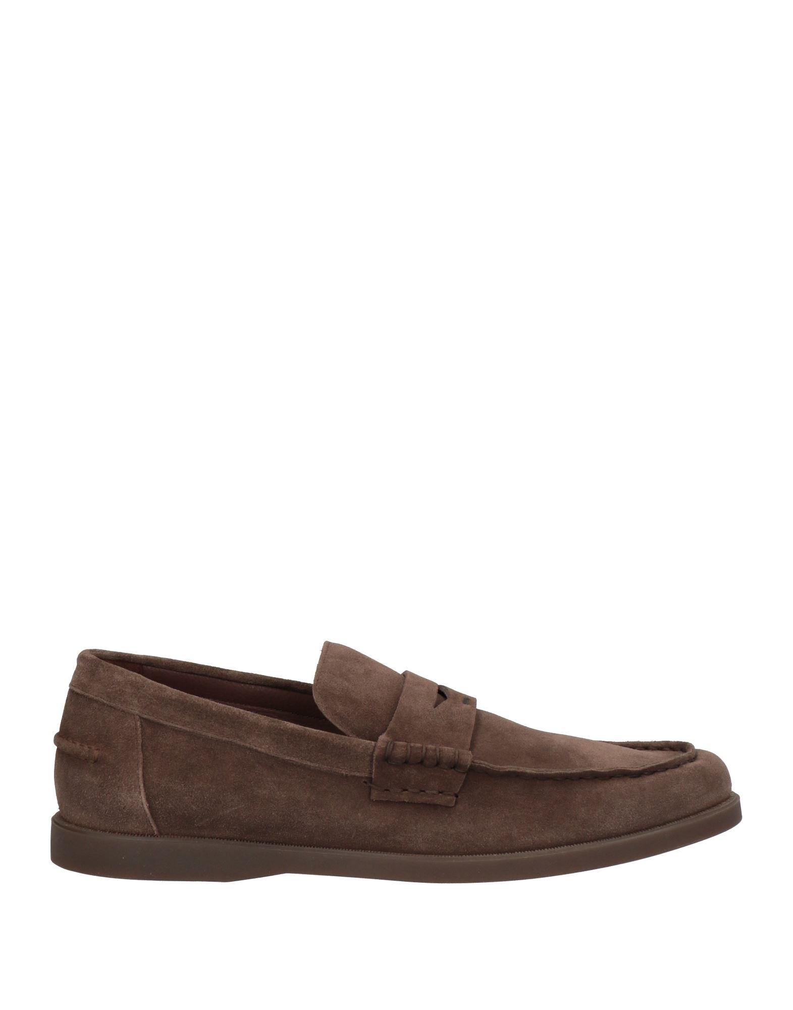 Doucal's Man Loafers Cocoa Size 11 Soft Leather In Brown