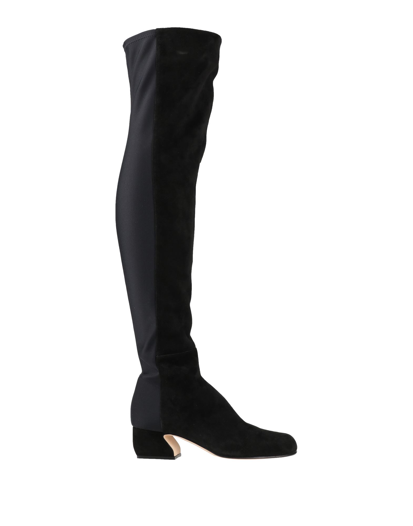 Sergio Rossi Knee Boots In Black