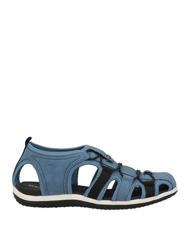 Geox Woman Sandals Slate Blue Size 10 Textile Fibers