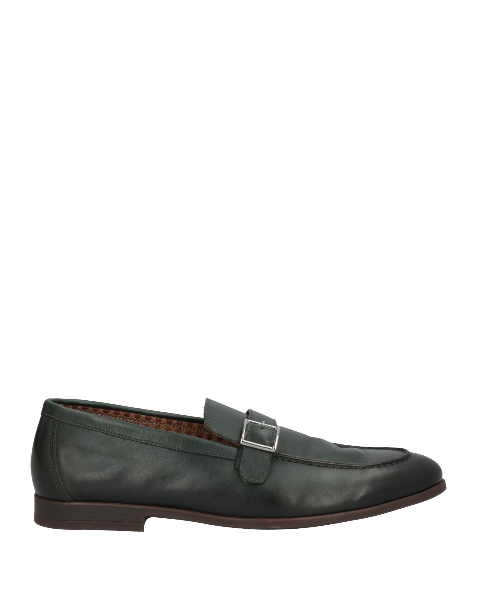 DOUCAL'S DOUCAL'S MAN LOAFERS DARK GREEN SIZE 11 SOFT LEATHER