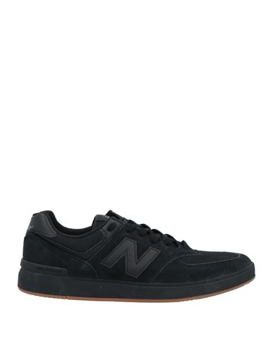 New Balance Man Sneakers Black Size 7 Soft Leather, Textile Fibers
