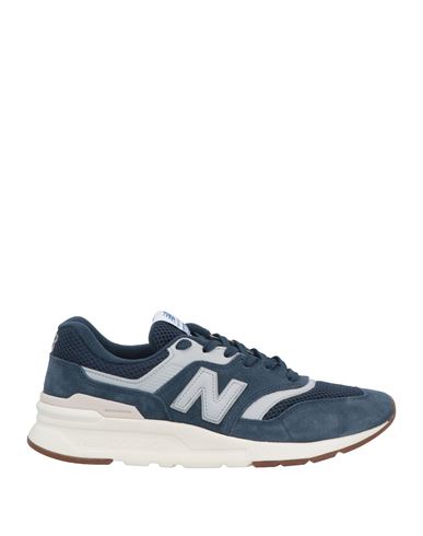 New Balance Man Sneakers Navy Blue Size 9 Soft Leather, Textile Fibers