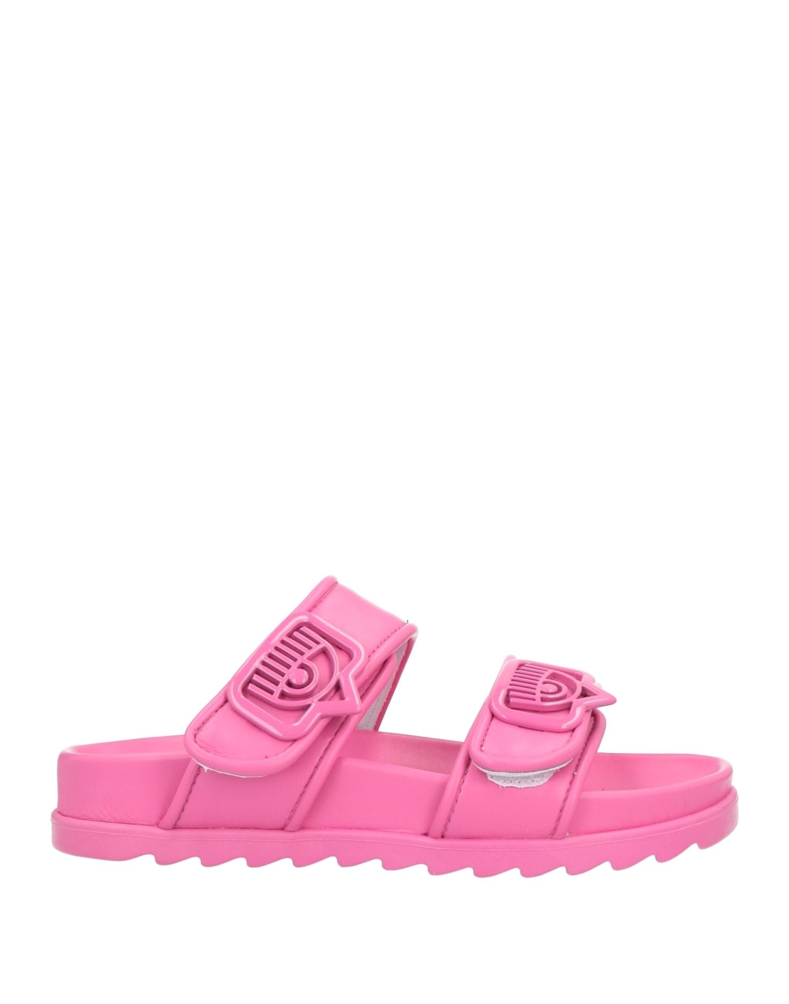 CHIARA FERRAGNI CHIARA FERRAGNI WOMAN SANDALS FUCHSIA SIZE 6 TEXTILE FIBERS