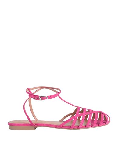 Max & Co . Woman Sandals Magenta Size 7 Soft Leather