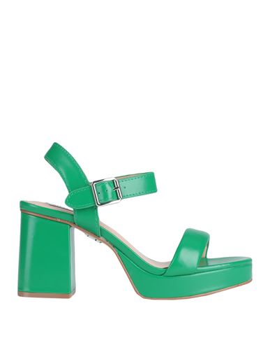 Steve Madden Woman Sandals Green Size 10 Soft Leather