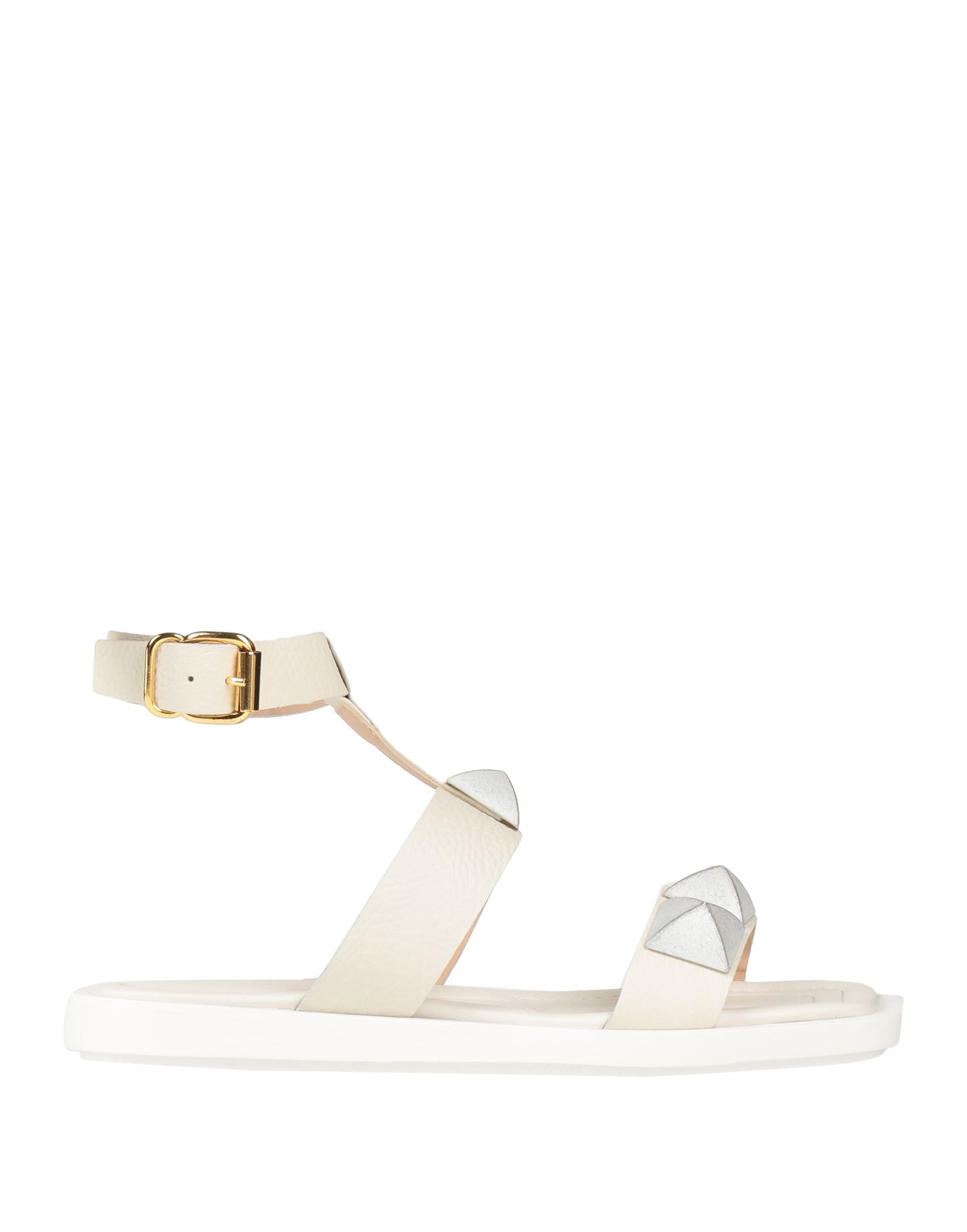 Janet & Janet Woman Sandals Off White Size 7 Soft Leather