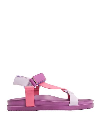 8 By Yoox Rubber Adventure Sandal Woman Sandals Mauve Size 8 Polyurethane, Polyester, Cotton In Purple
