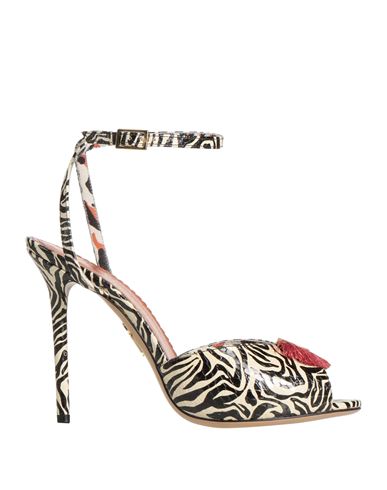 Charlotte Olympia Woman Sandals Ivory Size 6.5 Soft Leather In White