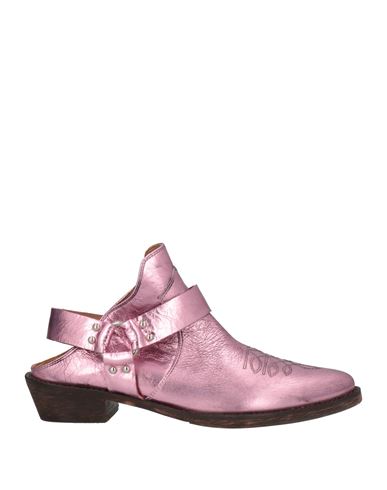 Coral Blue Woman Mules & Clogs Pink Size 7 Soft Leather In Pink