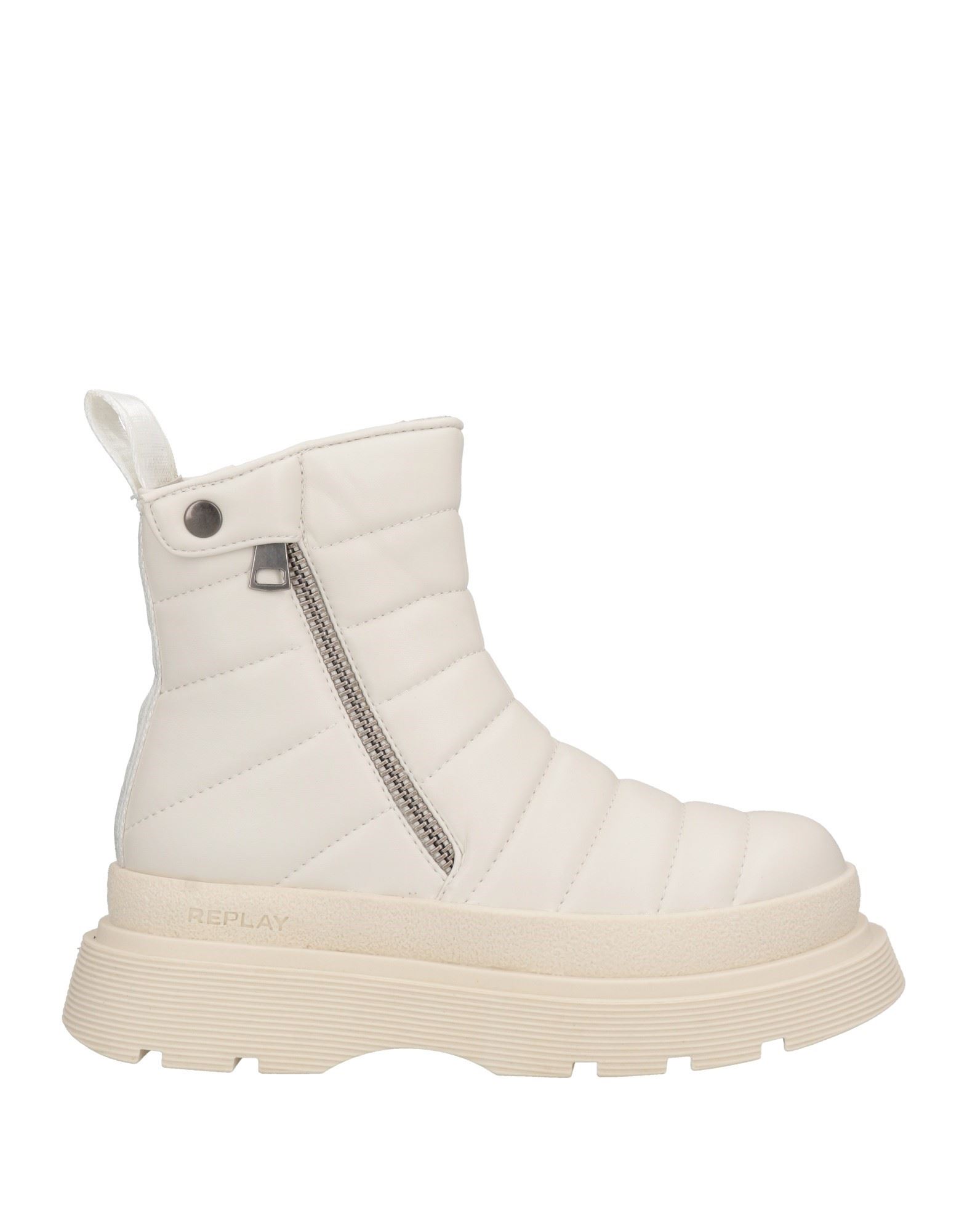 Replay Ankle Boots In Off White