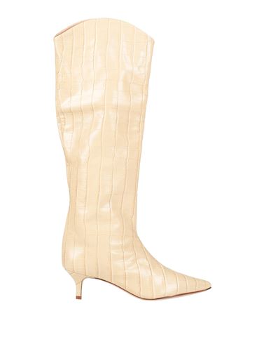 Schutz Woman Knee Boots Beige Size 5 Soft Leather