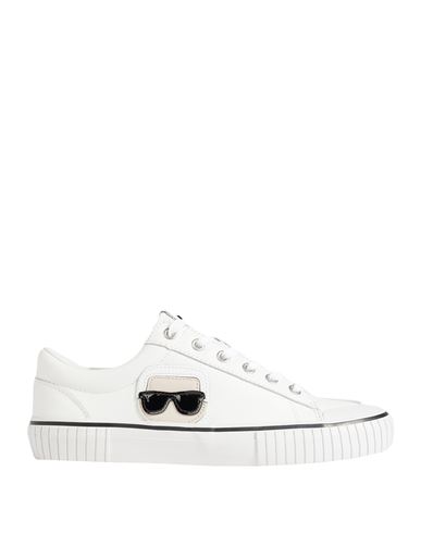 Karl Lagerfeld Woman Sneakers White Size 9 Soft Leather