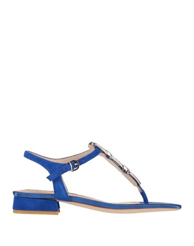 Sandalias de dedo Mujer Azul eléctrico 37 Mujer