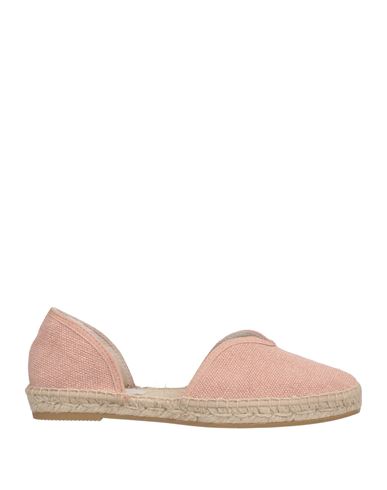Manebi Manebí Woman Espadrilles Antique Rose Size 5 Textile Fibers In Beige