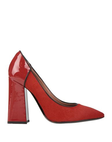 Pollini Woman Pumps Brick Red Size 6 Soft Leather