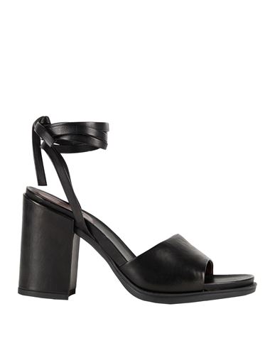 Hazy Woman Sandals Black Size 9 Leather In Black