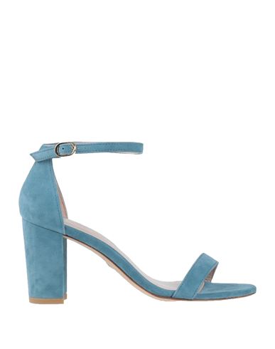 Shop Stuart Weitzman Woman Sandals Pastel Blue Size 7 Leather