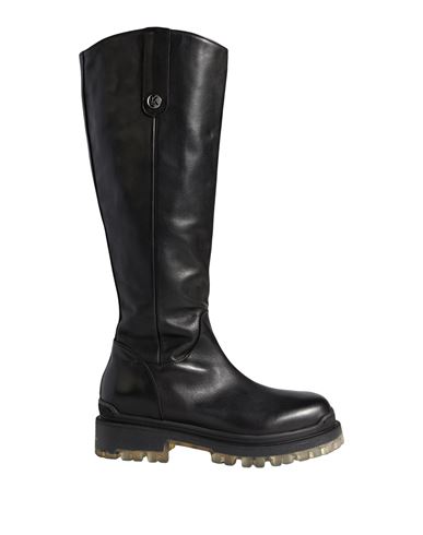 Karl Lagerfeld Woman Knee Boots Black Size 8 Soft Leather