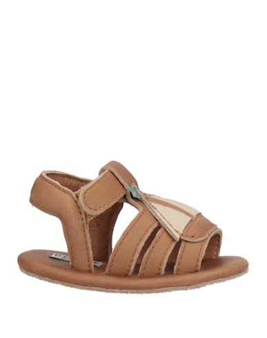 Donsje Amsterdam Newborn Boy Newborn Shoes Tan Size 0 Soft Leather In Animal Print