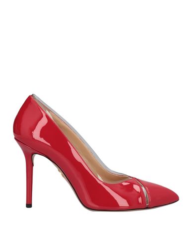 Charlotte Olympia Woman Pumps Red Size 6 Soft Leather