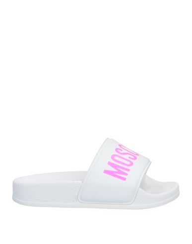 Moschino Kid Babies'  Toddler Girl Sandals White Size 10c Rubber