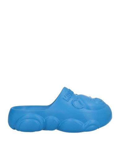 Moschino Kid Babies'  Toddler Boy Slippers Blue Size 10c Rubber