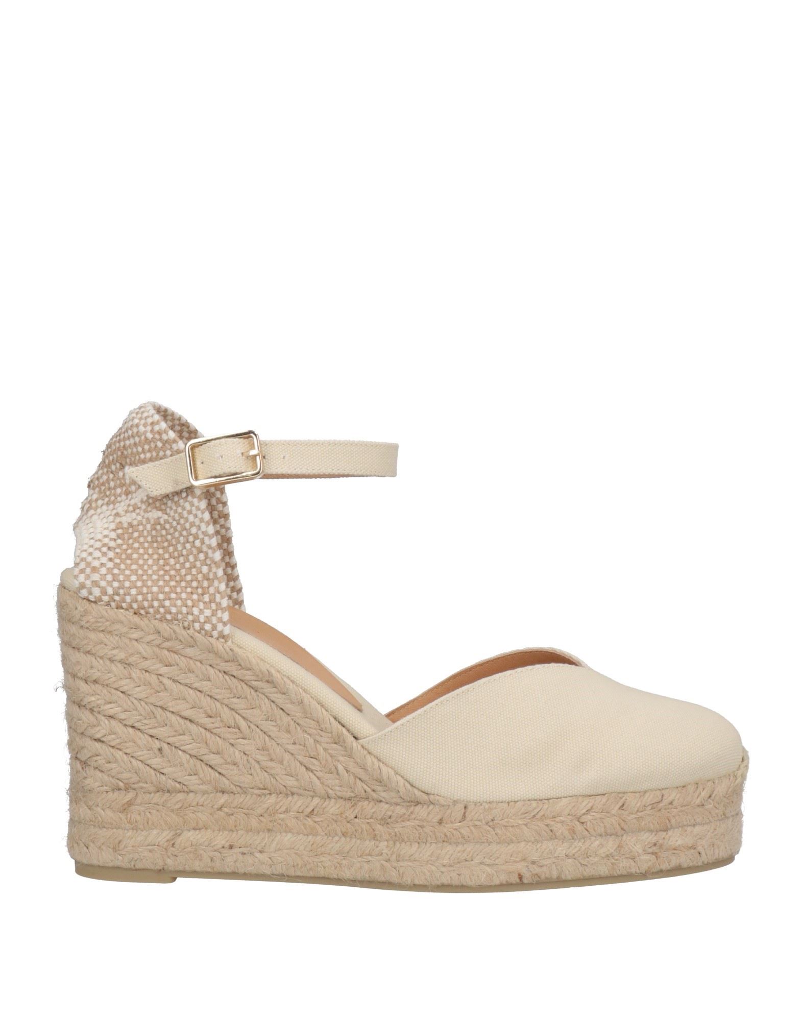 Castaã±er Castañer Woman Espadrilles Ivory Size 9 Textile Fibers