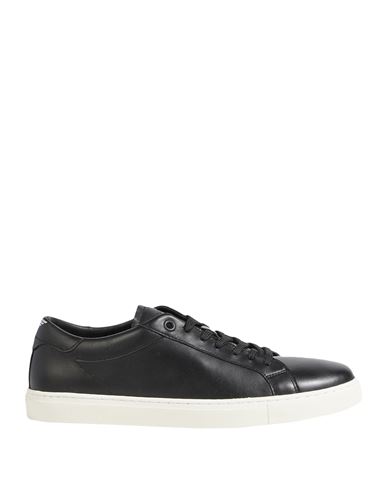 Emporio Armani Man Sneakers Black Size 7.5 Calfskin