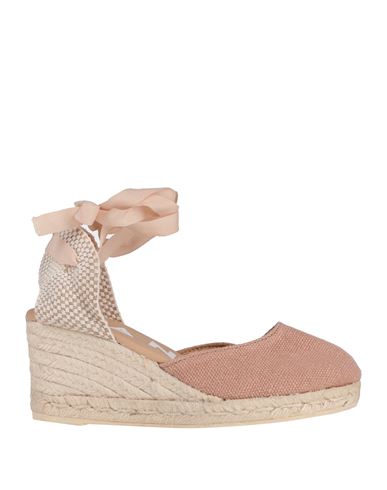 Manebi Manebí Woman Espadrilles Blush Size 11 Leather, Textile Fibers In Pink