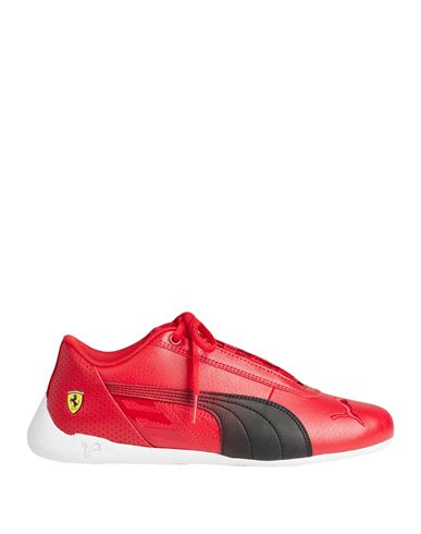 Puma X Ferrari Man Sneakers Red Size 6 Polyurethane, Polyester