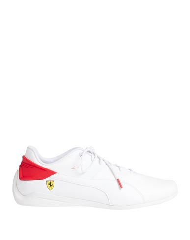 Puma X Ferrari Man Sneakers White Size 9 Polyurethane, Polyester