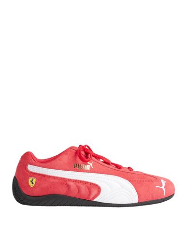 Puma X Ferrari Man Sneakers Red Size 8.5 Soft Leather