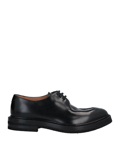 Emporio Armani Man Lace-up Shoes Black Size 6 Soft Leather