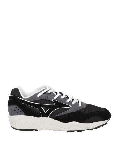Mizuno Man Sneakers Black Size 6 Leather, Textile Fibers In Black