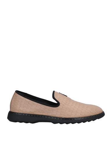 Giuseppe Zanotti Man Loafers Light Brown Size 9 Leather In Beige