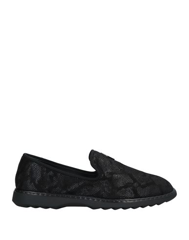 Giuseppe Zanotti Man Loafers Black Size 14 Soft Leather