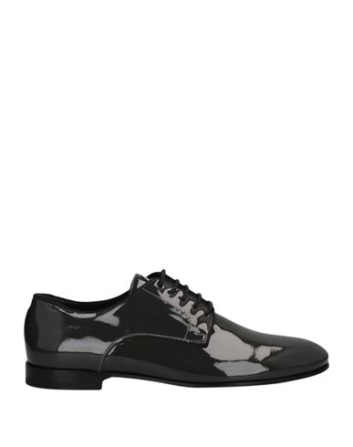 Giuseppe Zanotti Man Lace-up Shoes Steel Grey Size 12 Soft Leather