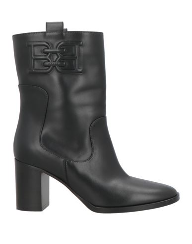 Bally Woman Ankle Boots Black Size 6.5 Calfskin In Black