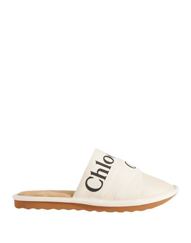 Chloé Woman House Slipper Cream Size 6 Textile Fibers In White