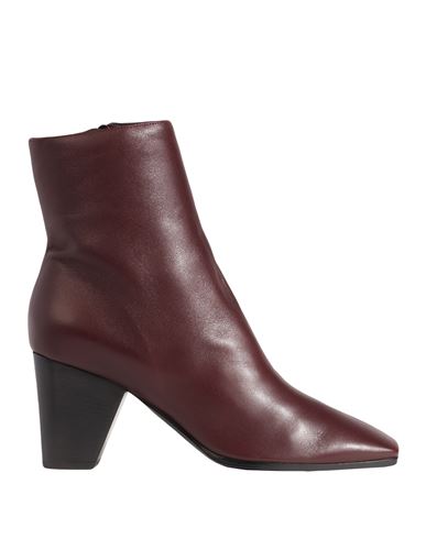 Pierre Hardy Woman Ankle Boots Burgundy Size 11 Leather In Red