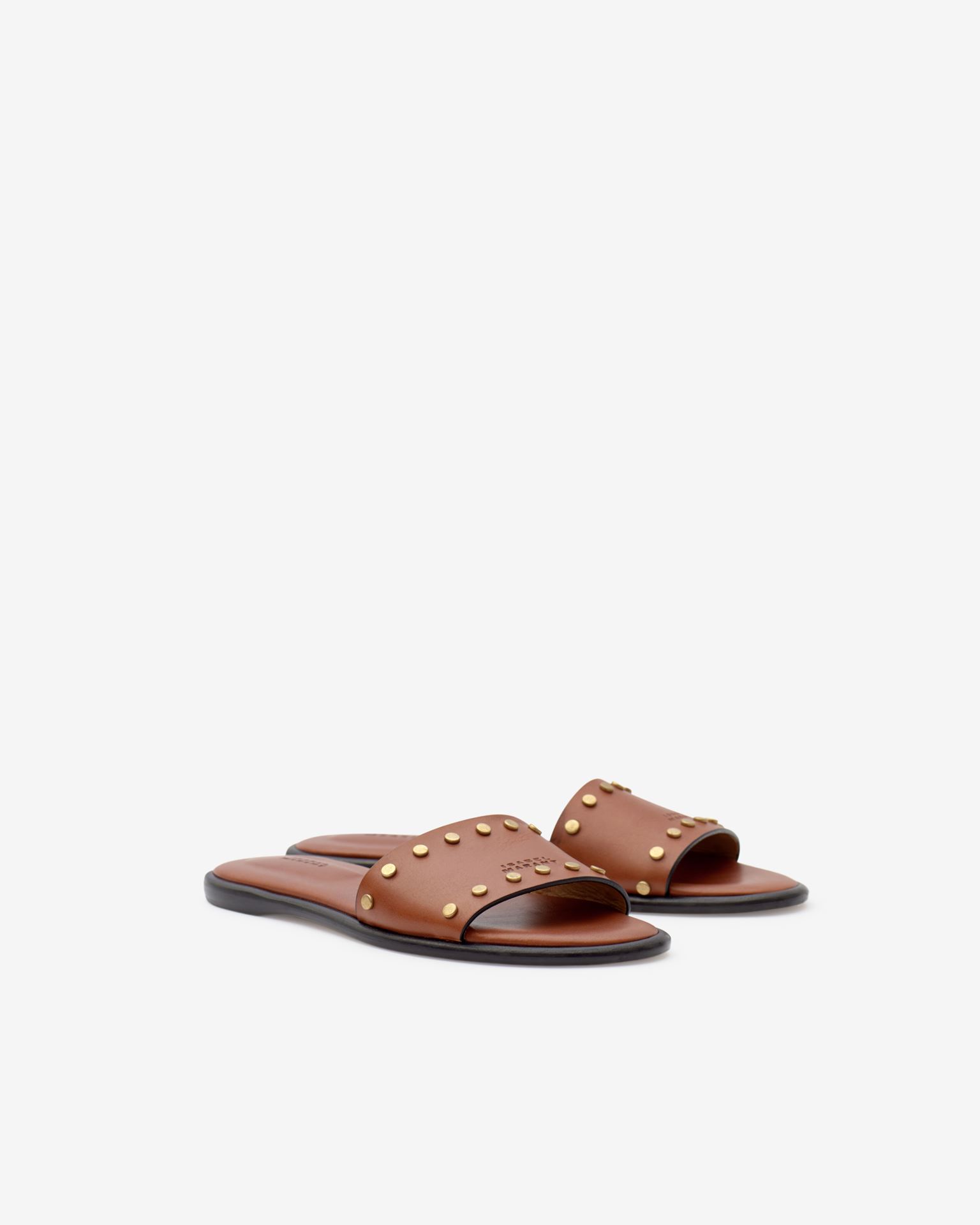 Isabel Marant, Vikee Leather Logo Sandals - Women - Brown
