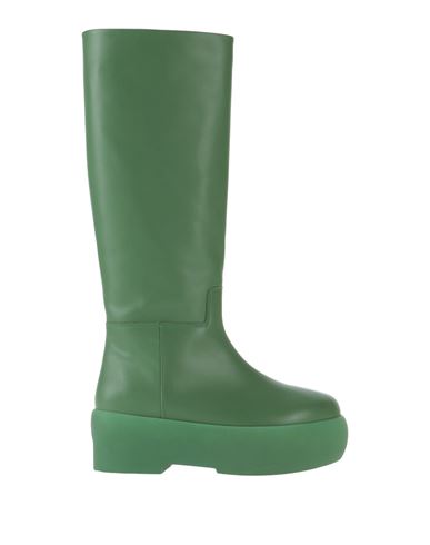 Gia Borghini Woman Knee Boots Military Green Size 11 Soft Leather