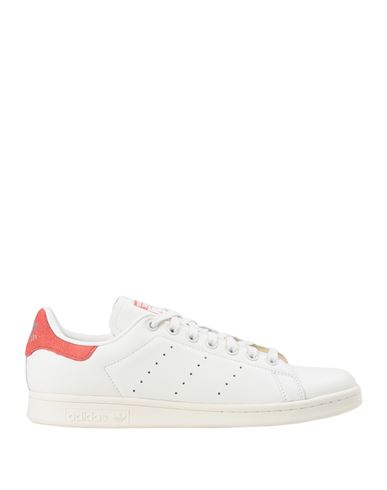 Adidas Originals White & Red Stan Smith Sneakers