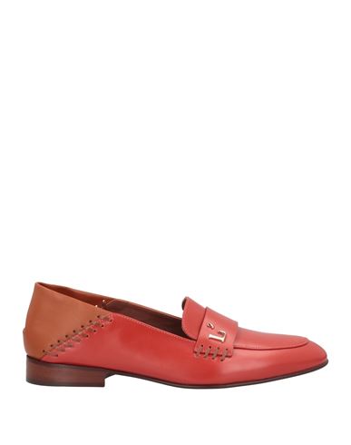 L'autre Chose L' Autre Chose Woman Loafers Rust Size 7 Calfskin In Red