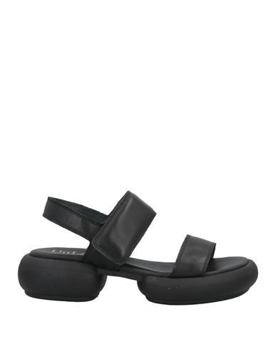 Unlace Woman Sandals Black Size 6 Soft Leather