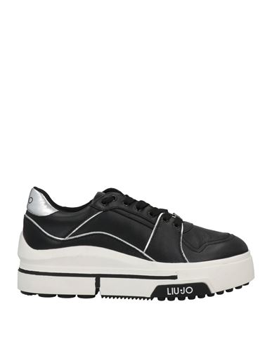 Liu •jo Woman Sneakers Black Size 7 Leather