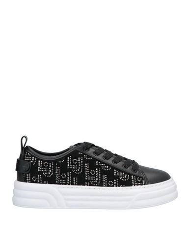 Liu •jo Woman Sneakers Black Size 11 Textile Fibers