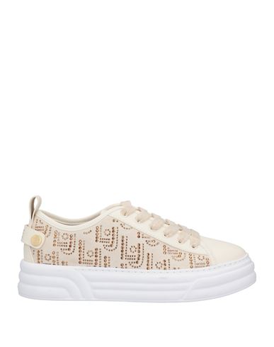 Liu •jo Woman Sneakers Ivory Size 11 Textile Fibers In White