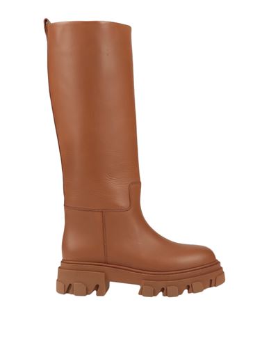 GIA X PERNILLE TEISBAEK GIA X PERNILLE TEISBAEK WOMAN KNEE BOOTS CAMEL SIZE 9 SOFT LEATHER