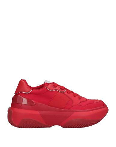 Liu •jo Woman Sneakers Red Size 7 Textile Fibers